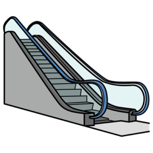 escalator (going down)