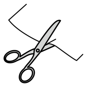 cut (to cut with scissors)